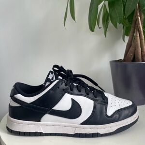 Women Size 8.5 Nike Dunk Low Retro White Black Panda Shoes
